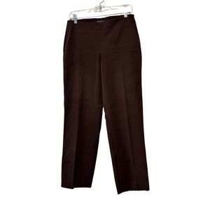 Talbots Petites Heritage Brown Straight Leg Career Pants Size 6P